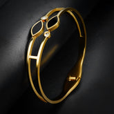 Golden Onyx Bangle